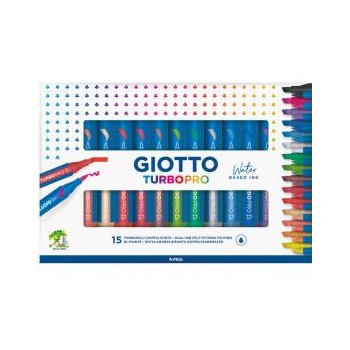 Pennarelli doppia punta Giotto TurboPro confezione da 15...