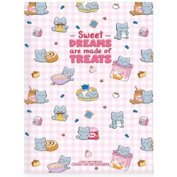 Quaderno a Righe A6 con Copertina Rigida Illustrata - Kitty - Gatto Legami