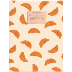 Quaderno Foglio Bianco A5 con Copertina Rigida Illustrata - Croissant - Legami