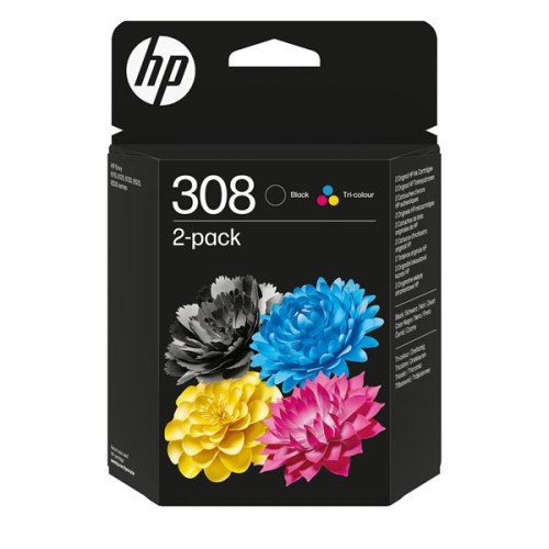Multipack Cartucce HP 308 nero + colore