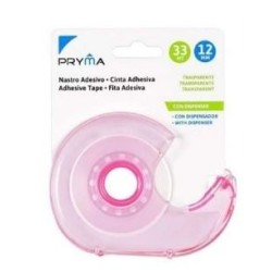 Nastro adesivo trasparente 12mmx33mt in dispenser colori assortiti