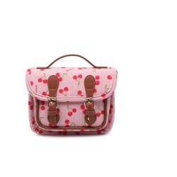 Cartella Mini Naj-Oleari Cerise Rosa con Ciliegie
