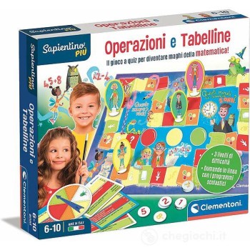 CLEMENTONI SAPIENTINO PIU OPERAZIONI E TABELLINE