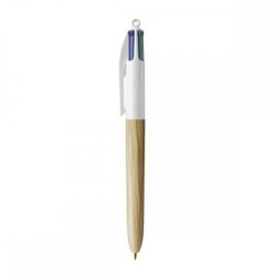 Penna Bic 4 colori Wood natural