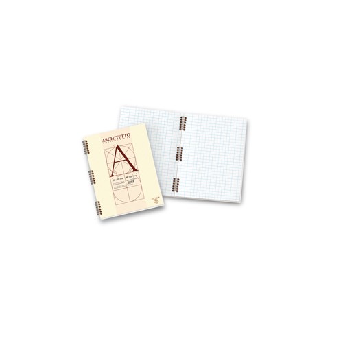 Blocco architetto spirale 22x29,7cm bianco 40fg 100gr
