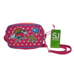 Borsa borsetta con tracolla regolabile seven sj gang fashion bag girl fluo fuxia