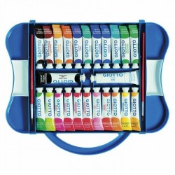 Box 24 tubetti tempera giotto 22x 12ml 2x 21 ml