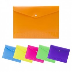 Busta A5 con bottone - colori assortiti