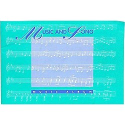 Quaderno pentagrammato album musica 17x24