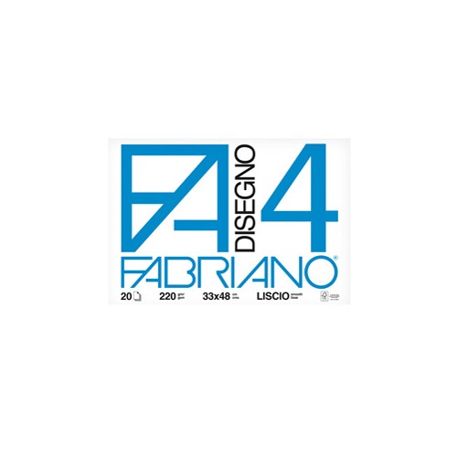 Album blocco Fabriano 4 F4 33x48cm 220gr 20fg...