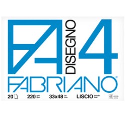 Album blocco Fabriano 4 F4 33x48cm 220gr 20fg liscio