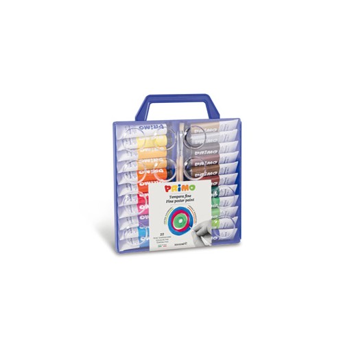 Astuccio 22 tubi tempera 12 ml primo