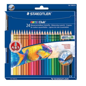 Astuccio 24 matite colorate 144 aquarell noris club staedtler 2