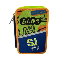 Astuccio 3 zip completo Pen Pad Boy Sj Gang High Tech Boy
