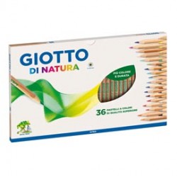 Astuccio 36 pastelli giotto di natura