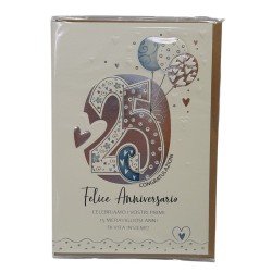 Biglietti 25° Anniv.con numeri decorati b