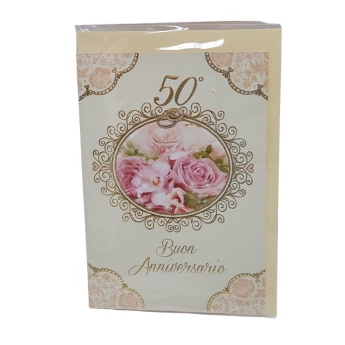 Biglietti 50° Anniv. Con numeri decorati a