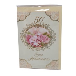 Biglietti 50° Anniv. Con numeri decorati a