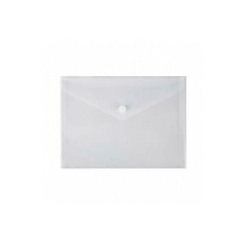 Busta con bottone A4 colore neutro trasparente...