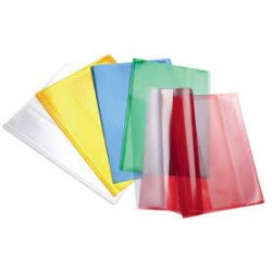 Coprimaxi copertina copriquaderno A4 blu semitrasparente con etichetta portanome