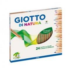 Astuccio 24 pastelli giotto di natura