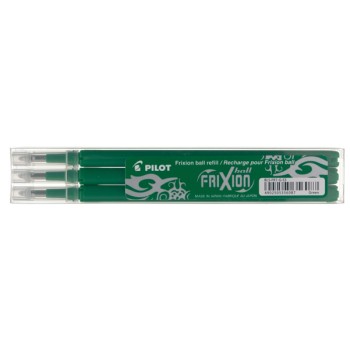 Set 3 refill verde Pilot Frixion 0,7mm 2
