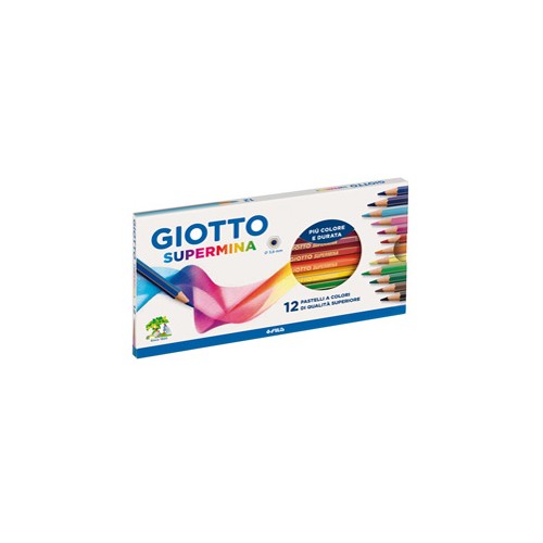 Pastelli Giotto Supermina astuccio da 12 colori