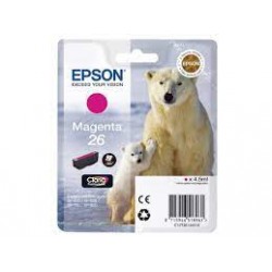Cartuccia magenta epson serie 26/orso polare