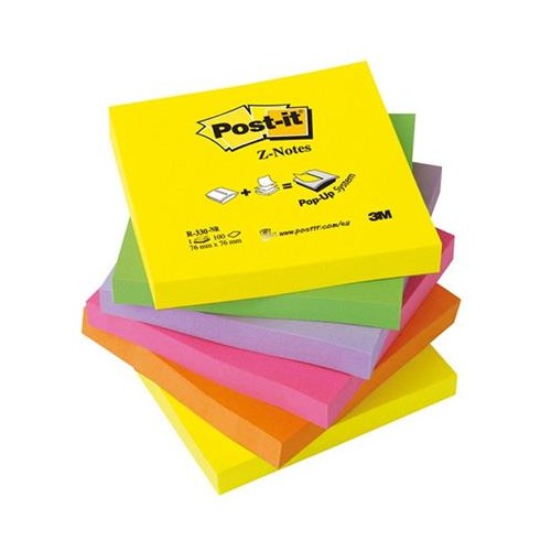 Ricariche post-it z-note 76mmx 76mm 100 fogli...