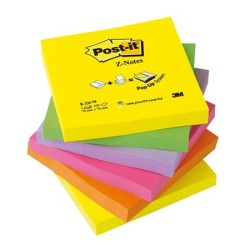 Ricariche post-it z-note 76mmx 76mm 100 fogli colori assortiti