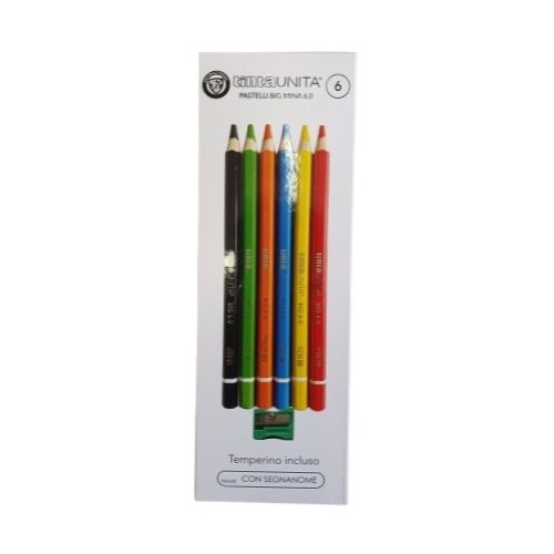 Pastelli Tinta Unita Big 6.0 confezioni da 6...