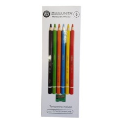 Pastelli Tinta Unita Big 6.0 confezioni da 6 colori