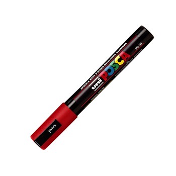 Marcatore uni posca pc5m p. Media1,8-2,5mm rosso 2