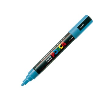 Marcatore uni posca pc5m p. Media 1,8-2,5mm azzurro 2