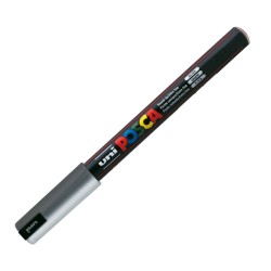 Marcatore UniPosca Punta Extra Fine 0,7 mm Argento