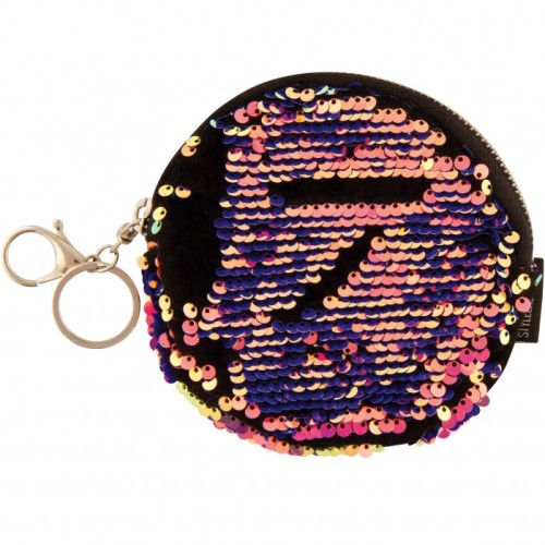 Portamonete con clip magic sequin velluto &...