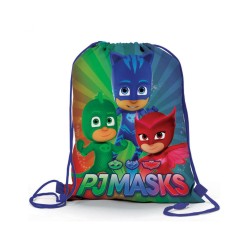Sacca a zaino 31x39cm pj masks - super pigiamini