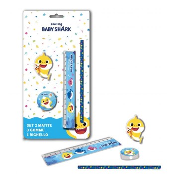 Set cancelleria 4 pezzi Baby Shark 2