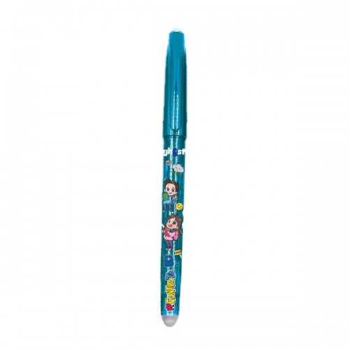 Penna Cancellabile Blu Confezione Da 10 | Gomma Incorporata, Punta 0,5 Mm, Con 20 Ricariche, Ideale Per Scuola E Ufficio