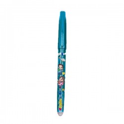 Penna Cancellabile Ricaricabile Me Contro Te con tappo - Blu