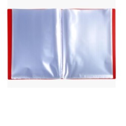 Portalistino A4 10 buste rosso Exacompta