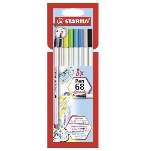 Stabilo Pen 68 Brush Colori assortiti -...