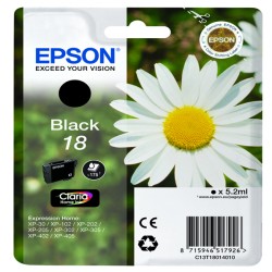 Cartuccia Epson 18 nero 5,2ml serie margherita