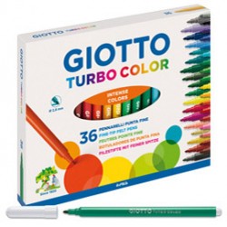 Astuccio 36 pennarelli turbocolor giotto