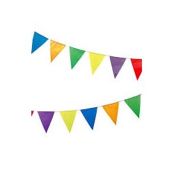 Festoni - bandierine colorate (carta)