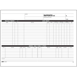 Blocco rapporto di cantiere - 50/50 fogli autoricalcanti - 21 x 30cm - Edipro