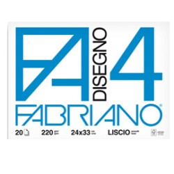 Album blocco Fabriano 4 F4 24x33cm 220gr 20fg liscio