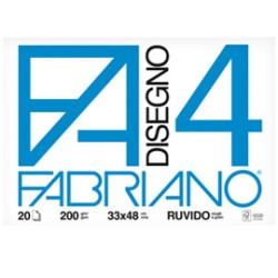 Album blocco Fabriano 4 F4 33x48cm 200gr 20fg ruvido