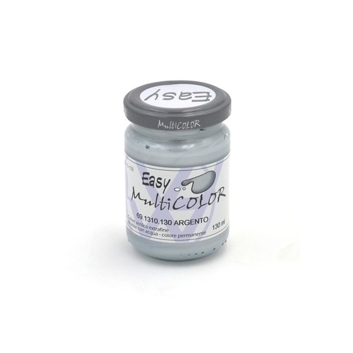 Acrilico Argento - Barattolo 130 ml