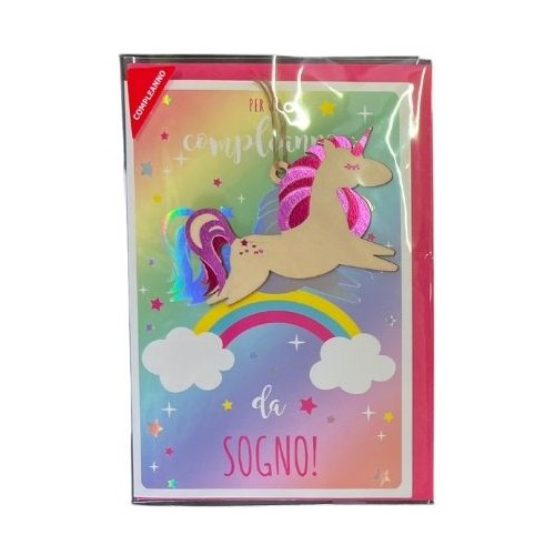 Biglietto Woodstock Compleanno Unicorno